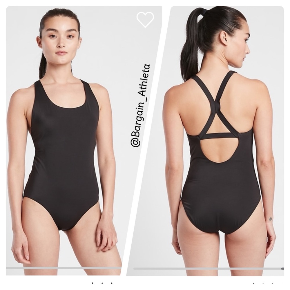 Athleta Malibu One Piece Swimsuit // Black